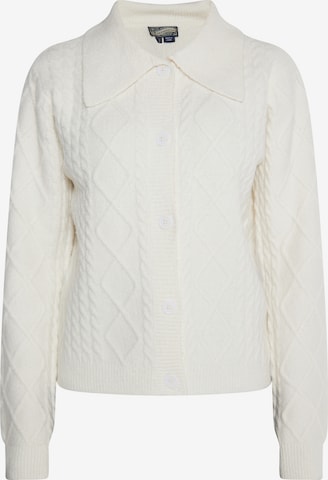 DreiMaster Vintage Gebreid vest 'Incus' in Wit: voorkant
