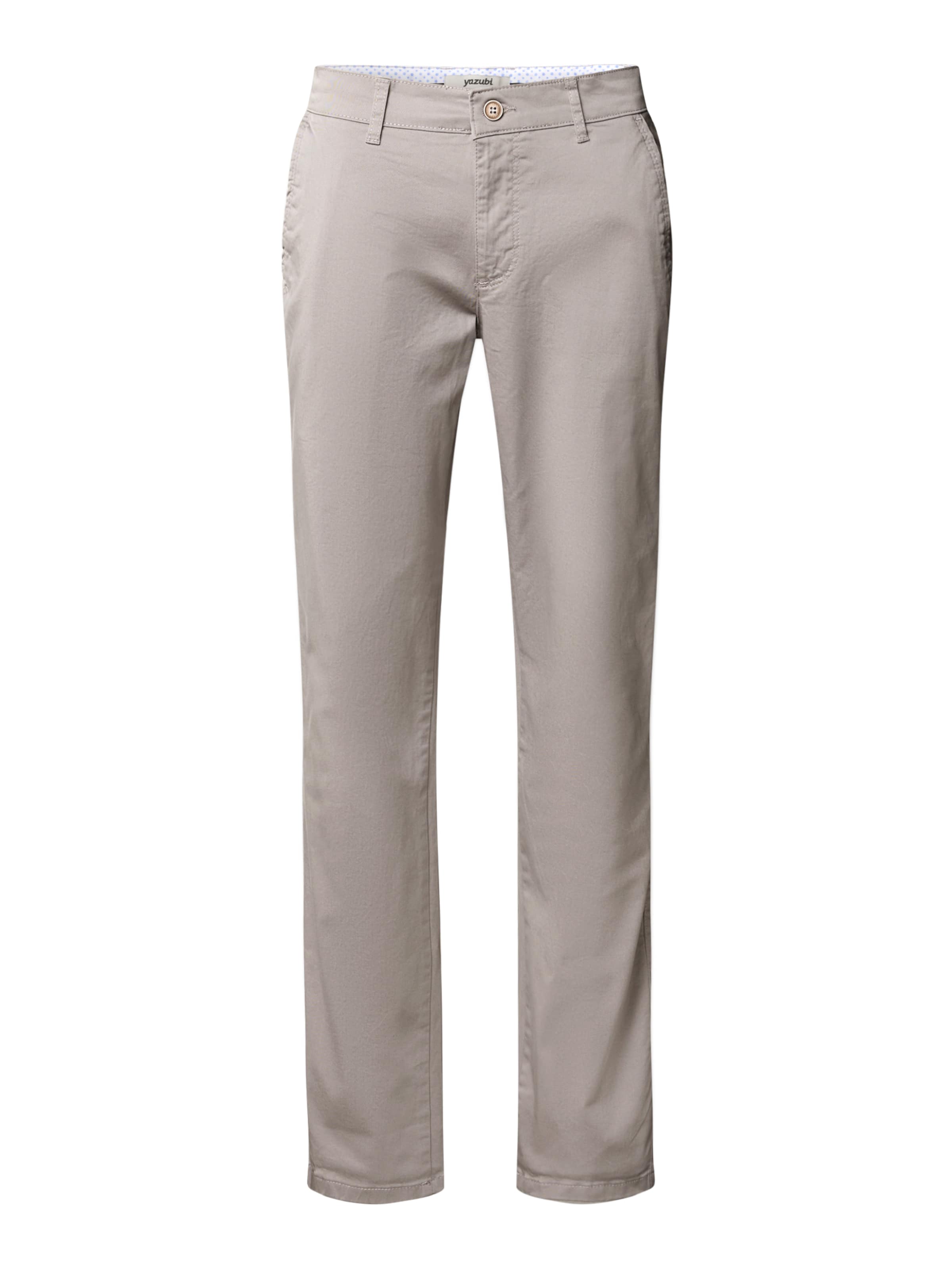 yazubi Slim fit Chino Pants 'Dustin' in Grey: front
