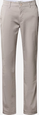 yazubi Chino Pants 'Dustin' in Grey: front