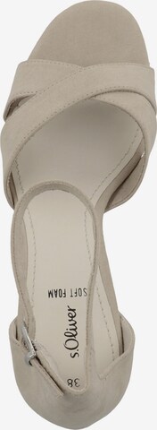s.Oliver Strap Sandals in Grey