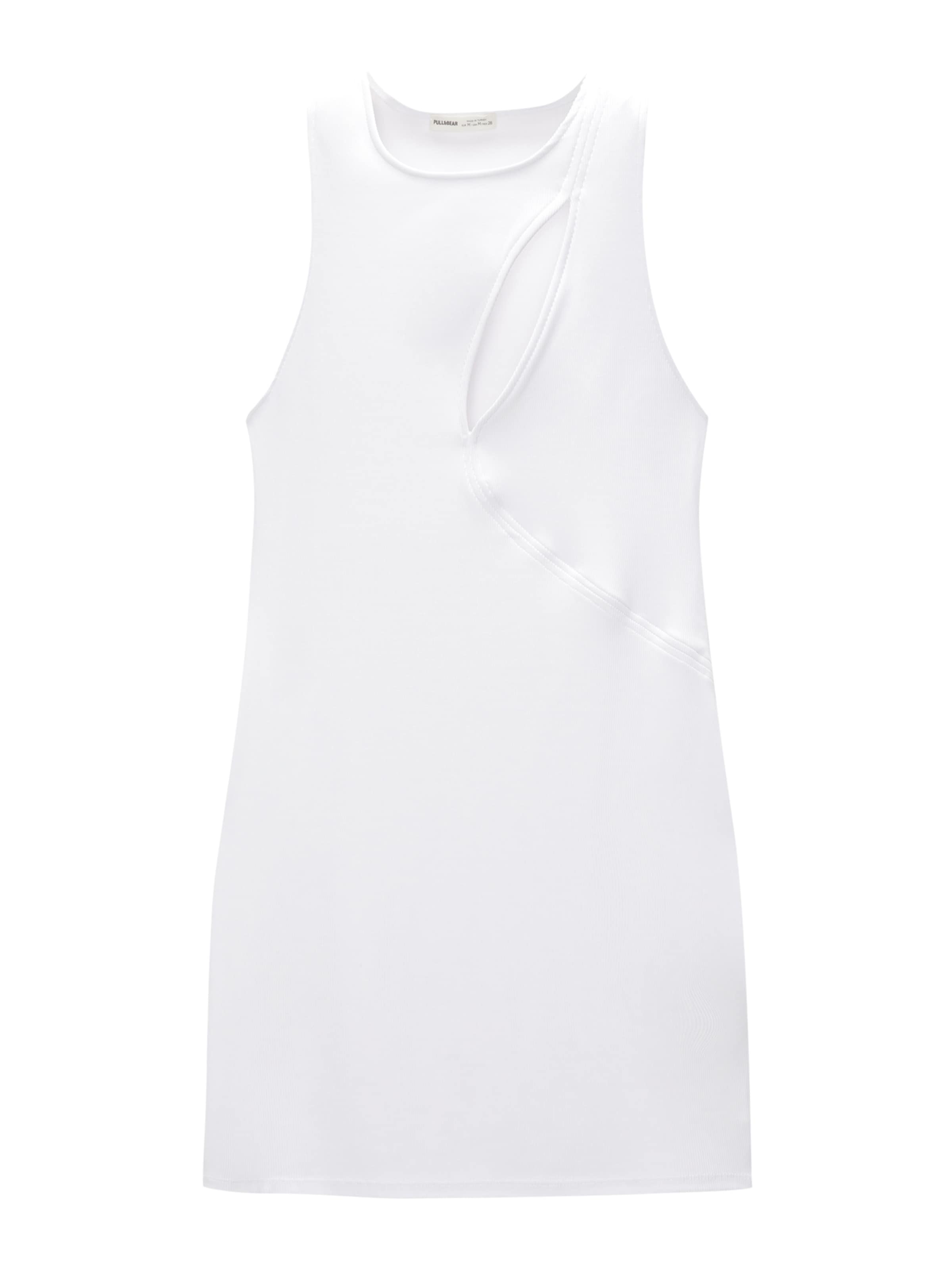 Robe Pull&Bear en blanc : devant