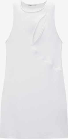 Robe Pull&Bear en blanc : devant