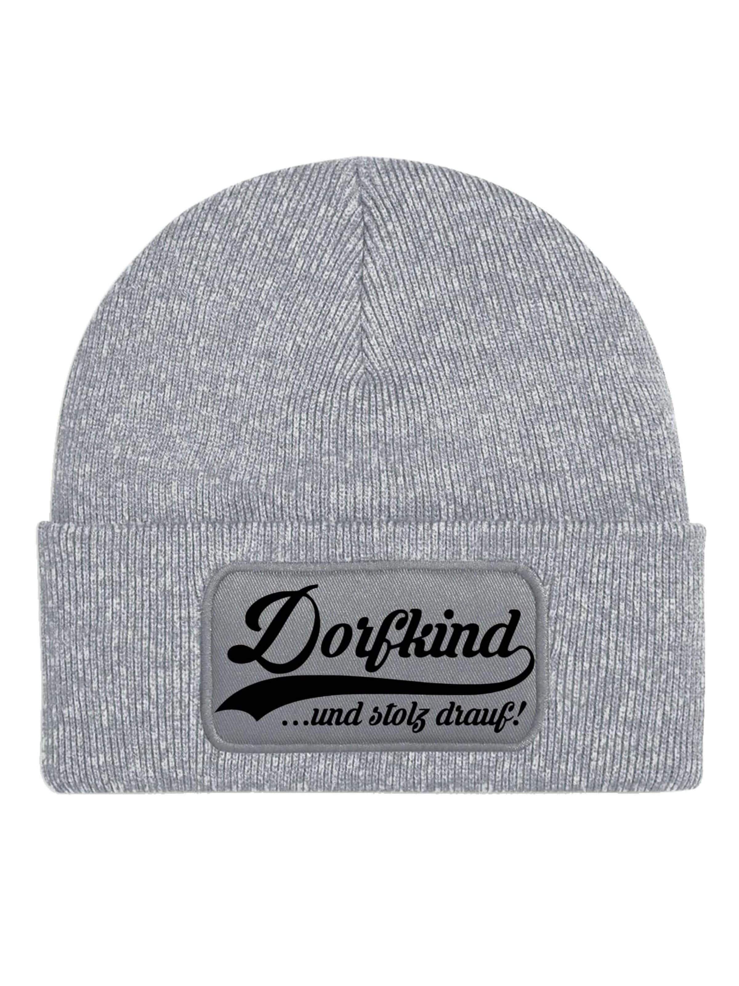 Youth Designz Beanie 'Dorfkind' in Grey: front
