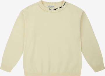 Sailing Pullover 'SAILING Kinder Strickpullover „SL-Cozy“ Schwarz/Weiß – weich, atmungsaktiv & pflegleicht' in Beige: Vorderseite