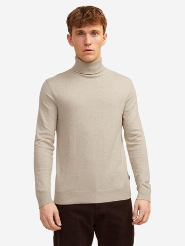 JACK & JONES Sweater 'Emil Knit' in Beige