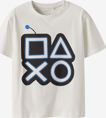 NAME IT - Camiseta 'NKMSteve PlayStation' en blanco: frente