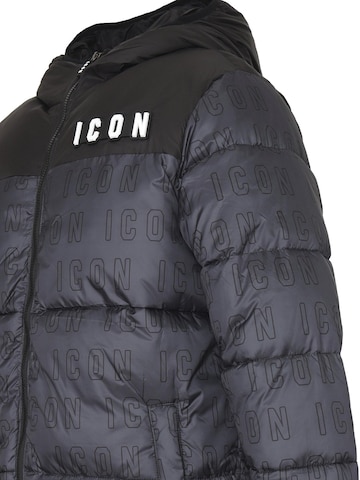 ICON Winterjacke 'LOGO' in Schwarz
