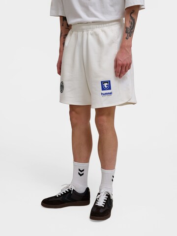 Hummel Loosefit Sportsbukser 'Gamba' i hvid: forside