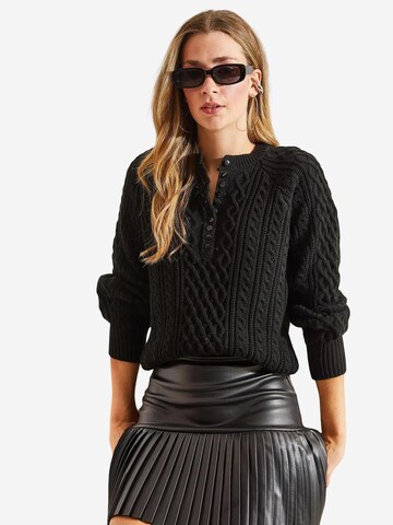 Bianco Lucci Pulover 'Pullover' | črna barva