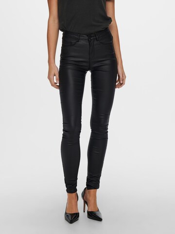 Only Tall Skinny Trousers 'Anne' in Black: front