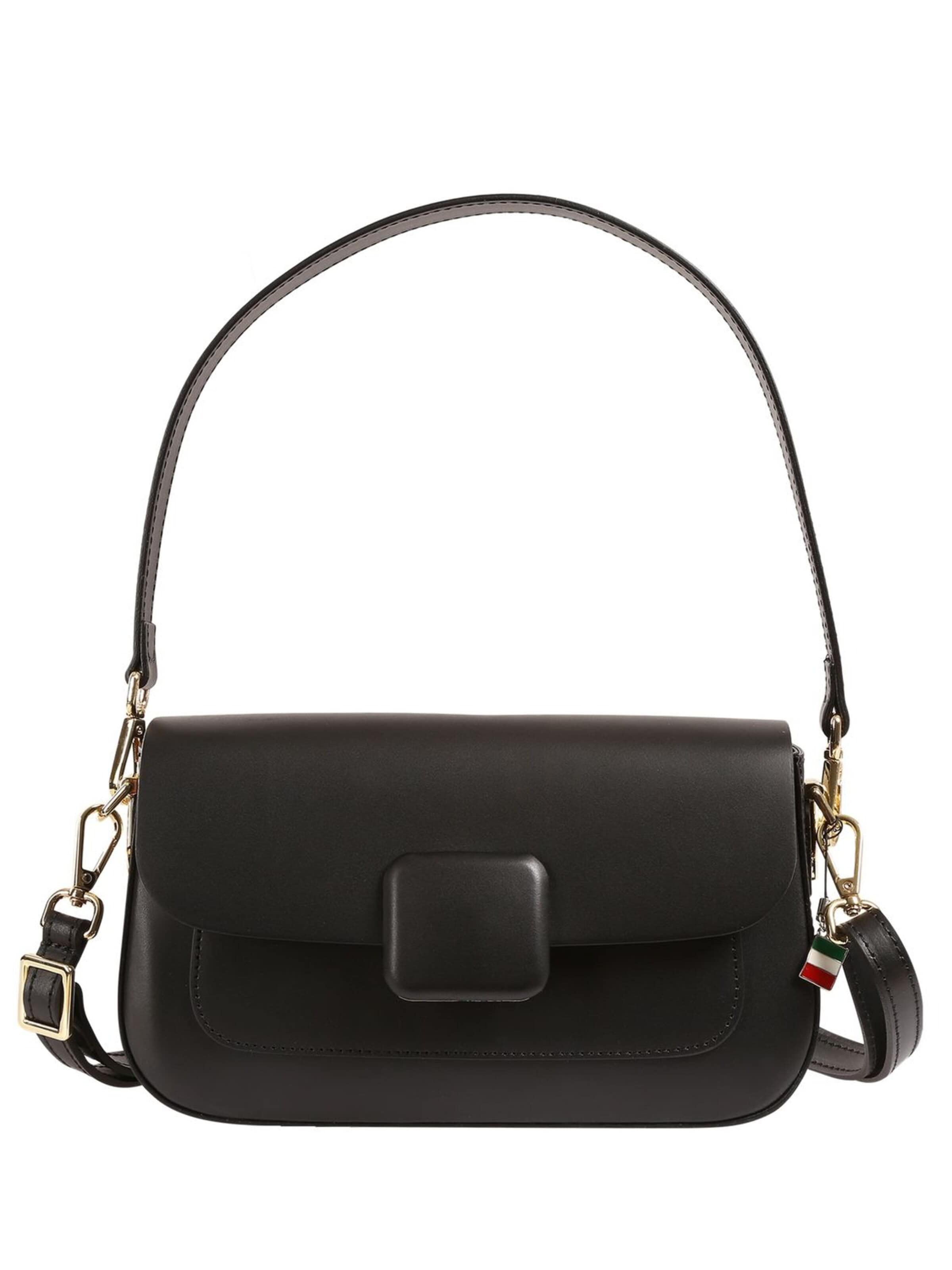 Borsa a spalla di Florence in nero: frontale