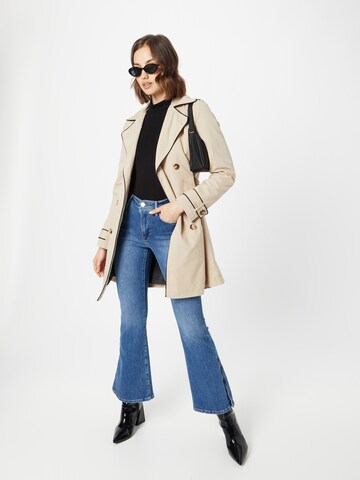 NAF NAF Between-Seasons Coat 'Bibbi' in Beige