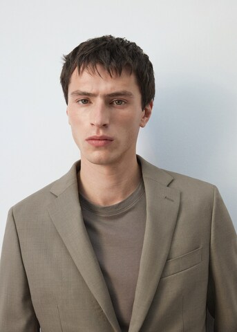 MANGO MAN Slim Fit Sakko 'Turin' in Braun