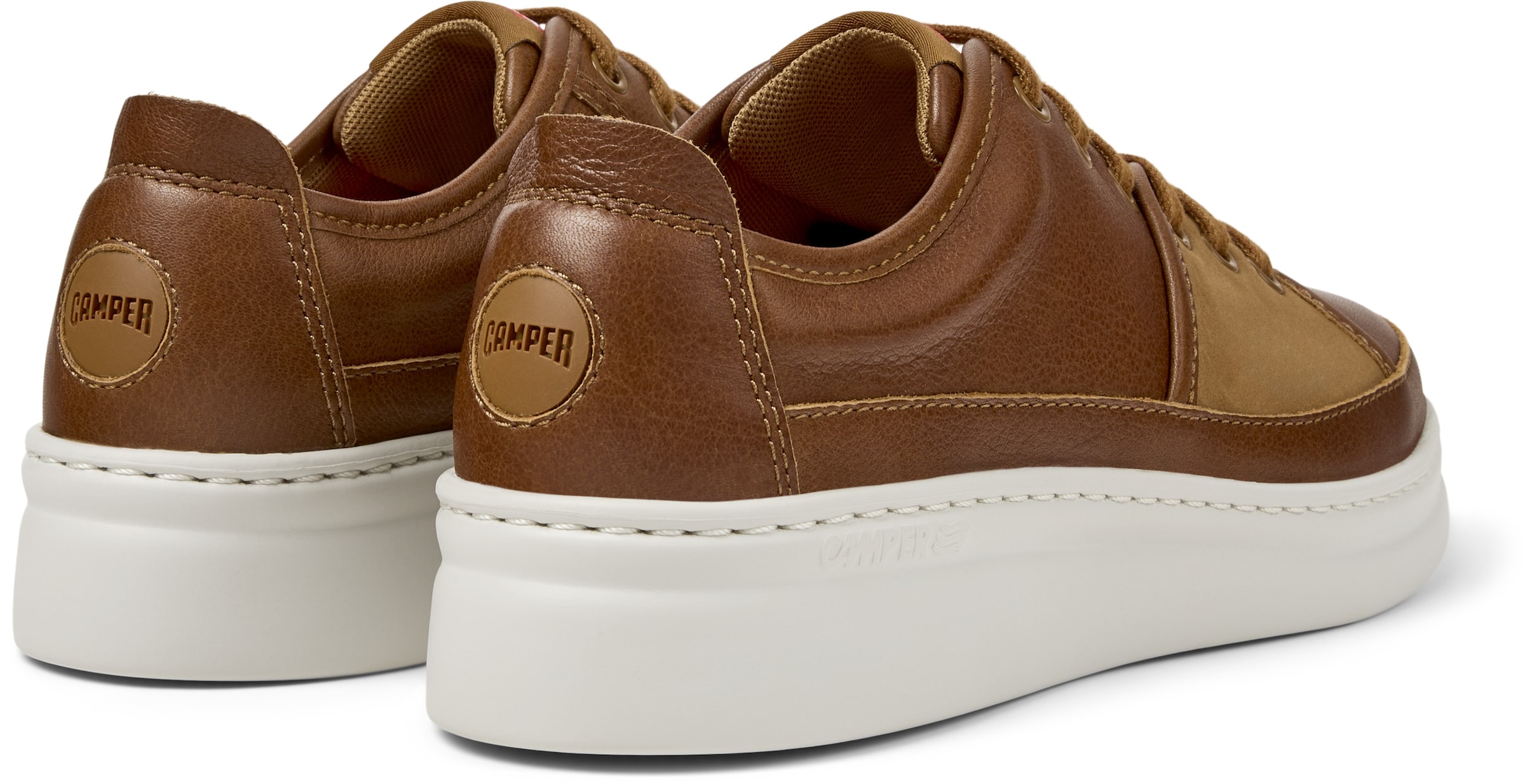 CAMPER Platform trainers 'Runner Up Twins' in Brown