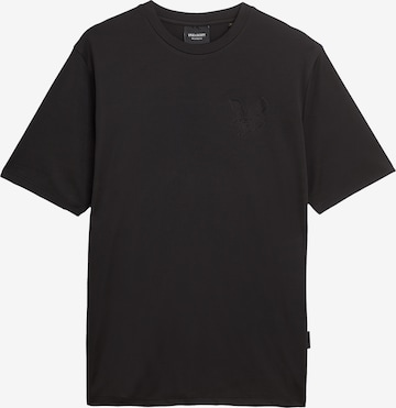 T-Shirt 'Panelled Neoprene' Lyle & Scott en noir : devant