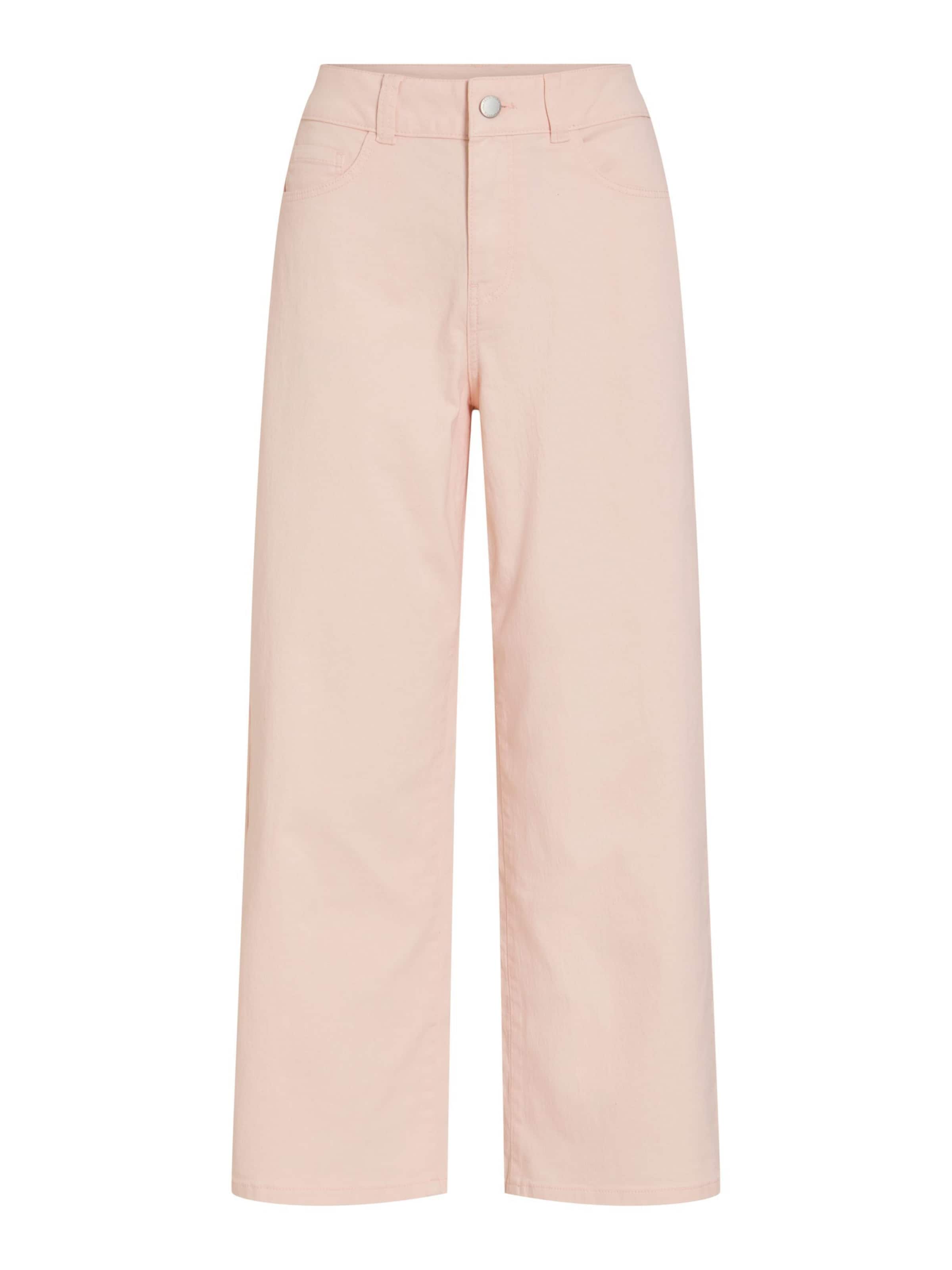 VILA Wide leg Jeans 'VIEmma' in Pink: front