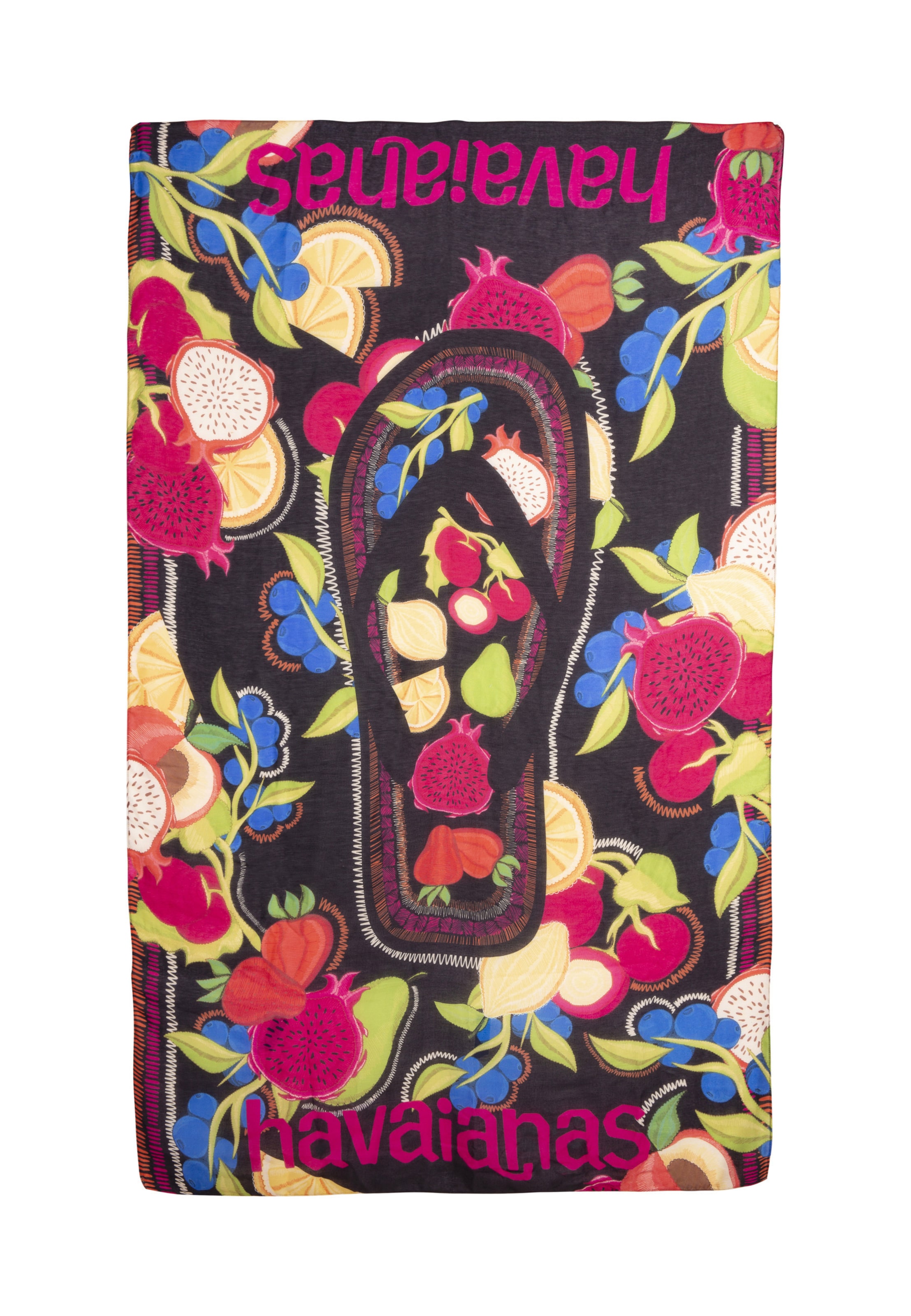 Fascia per la testa 'Canga Tropicalia Vibes' di HAVAIANAS in nero: frontale