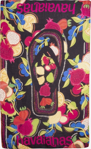 HAVAIANAS Headband 'Canga Tropicalia Vibes' in Black: front