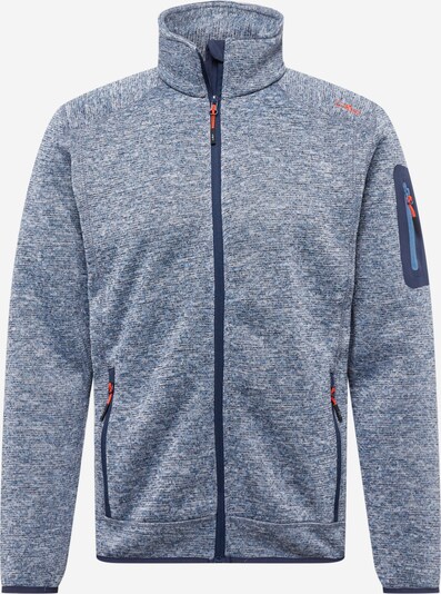 CMP Funktionsfleecejacke in navy / graumeliert / dunkelorange, Produktansicht
