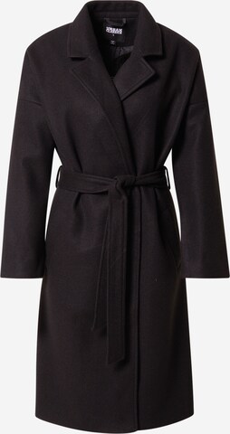 Urban Classics Between-Seasons Coat in Black: front