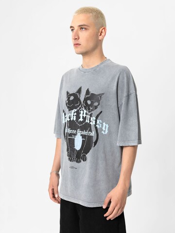 VAMOS CLO - Camisa 'Universal City' em cinzento