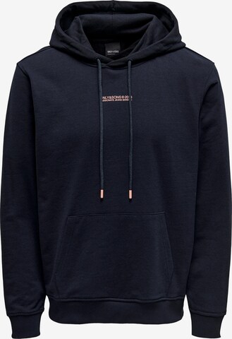 Only & Sons Sweatshirt 'ELON' in Blue: front