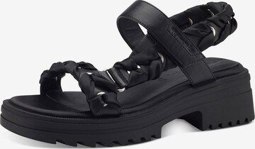 TAMARIS Sandals in Black: front