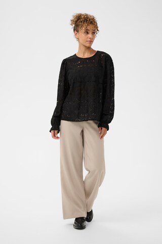 Cream Bluse 'Libby' i sort