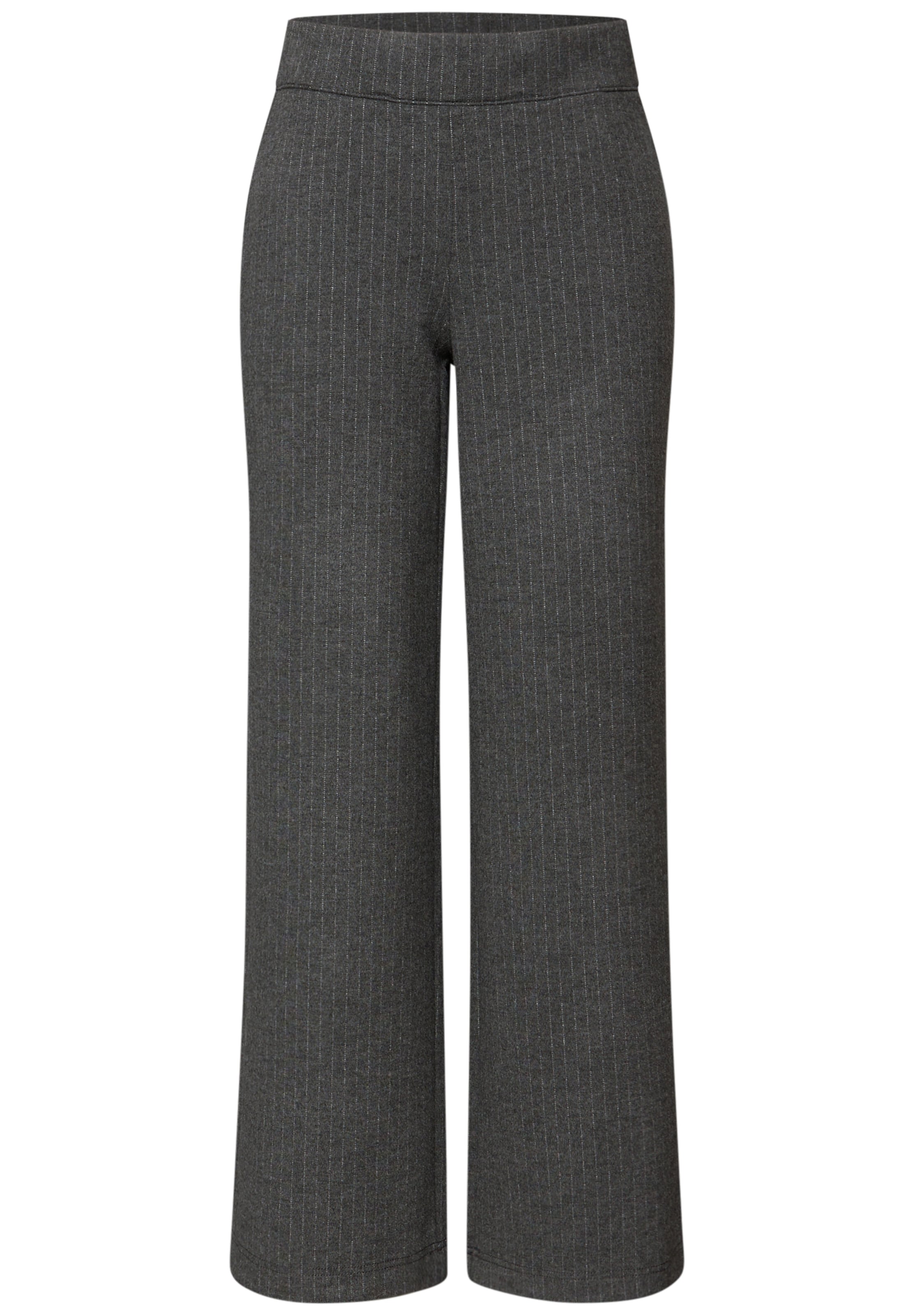 Street One Studio Wide leg Pants in Grey: front