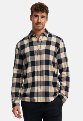 INDICODE JEANS Regular fit Overhemd in Beige: voorkant