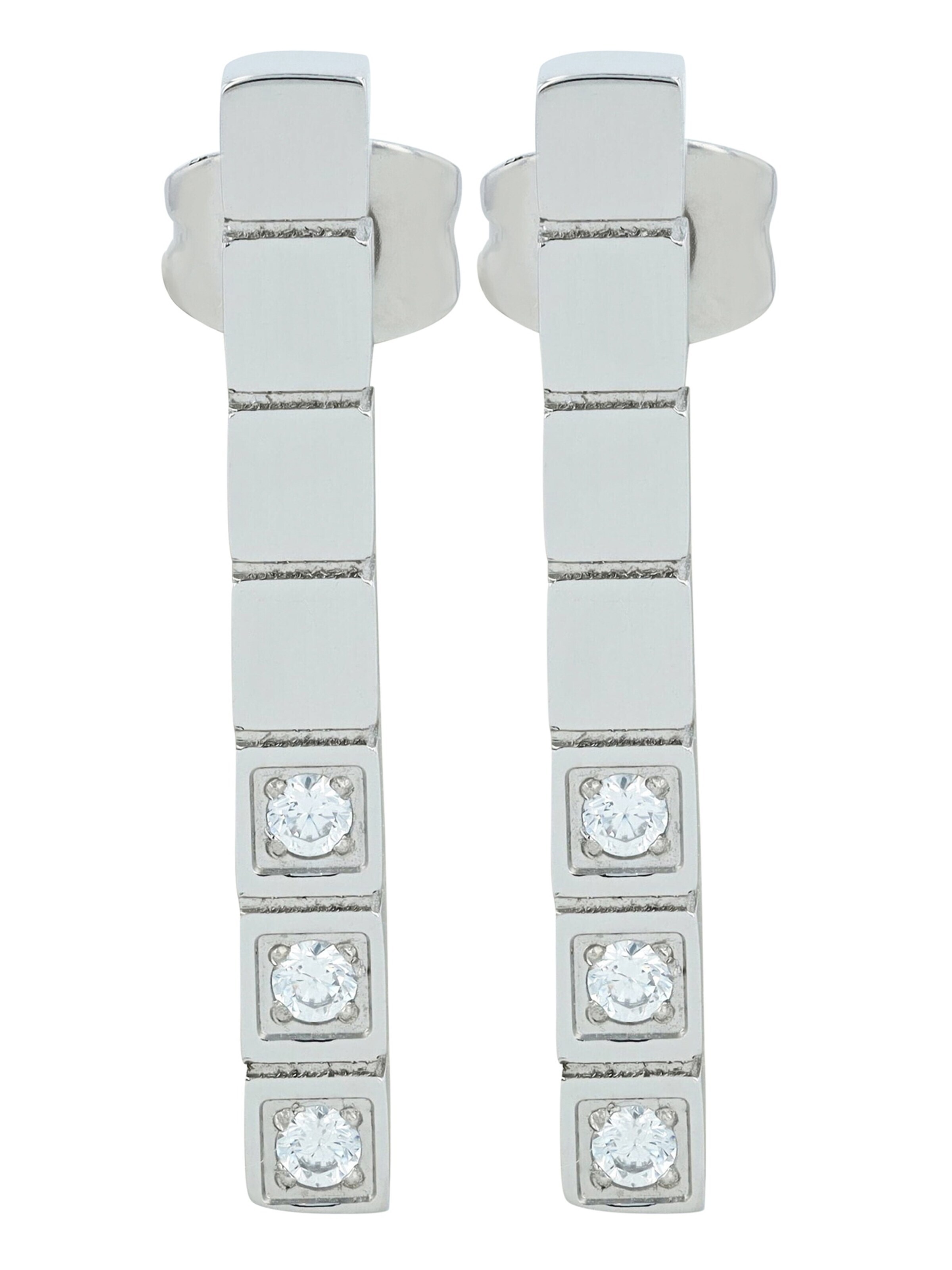 Akzent Earrings 'wasserfest' in Silver