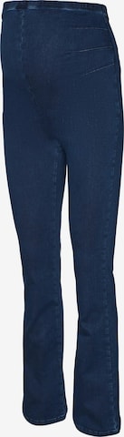 MAMALICIOUS Flared Jeggings 'Mine' in Blauw: voorkant