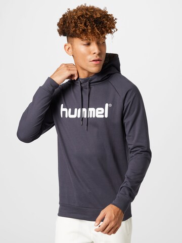 Bluză de molton de la Hummel pe gri: față