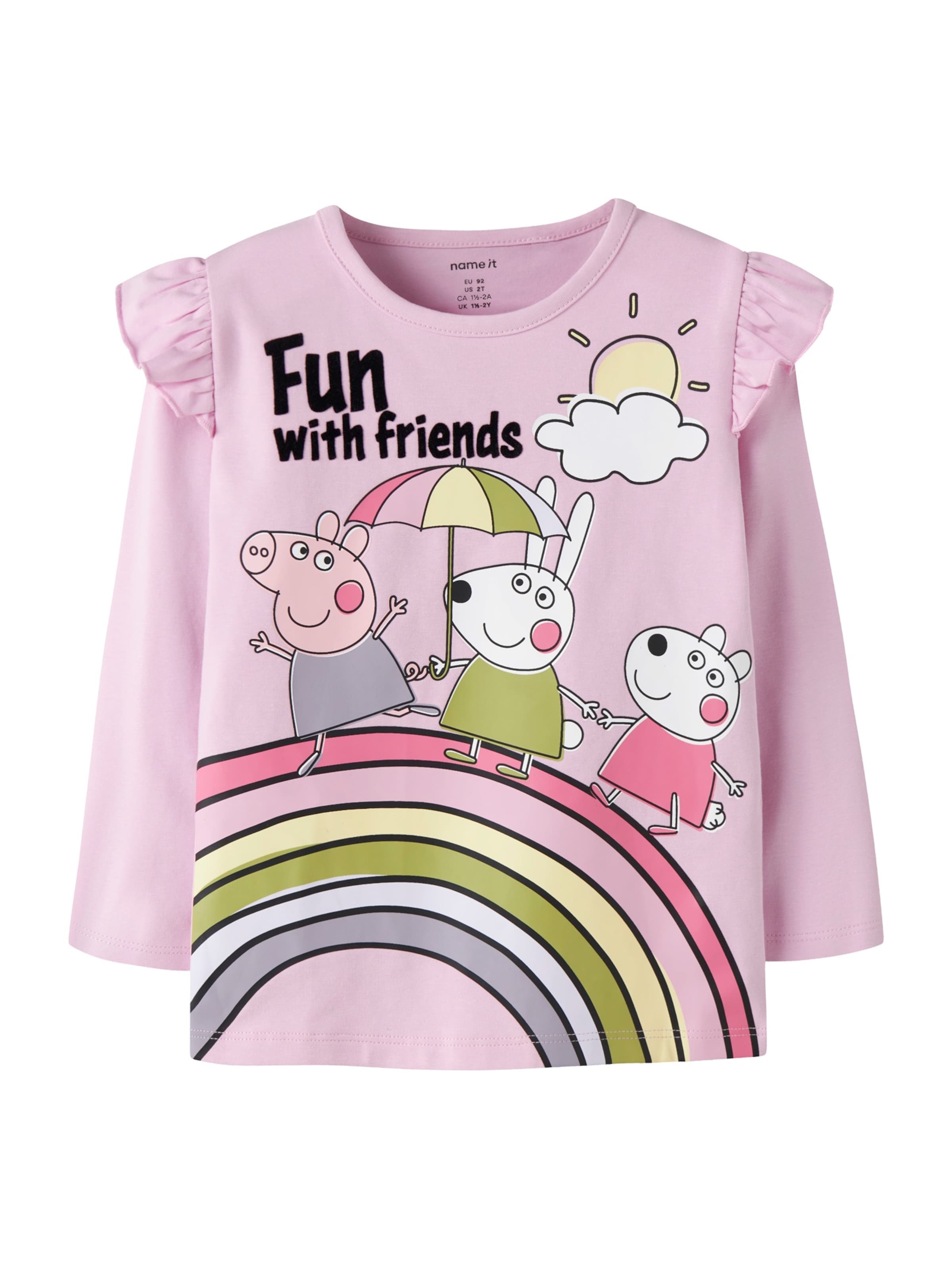 NAME IT - Camiseta 'NMFOMBA PEPPA' en rosa: frente