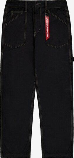 ALPHA INDUSTRIES Cargojeans in 30 in black denim, Produktansicht