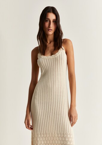 Scalpers Knitted dress in Beige