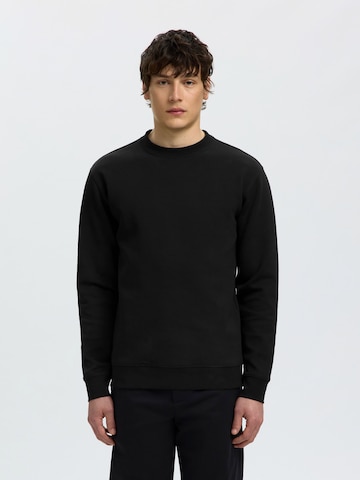 SELECTED - Sudadera 'SLMTOM' en negro: frente