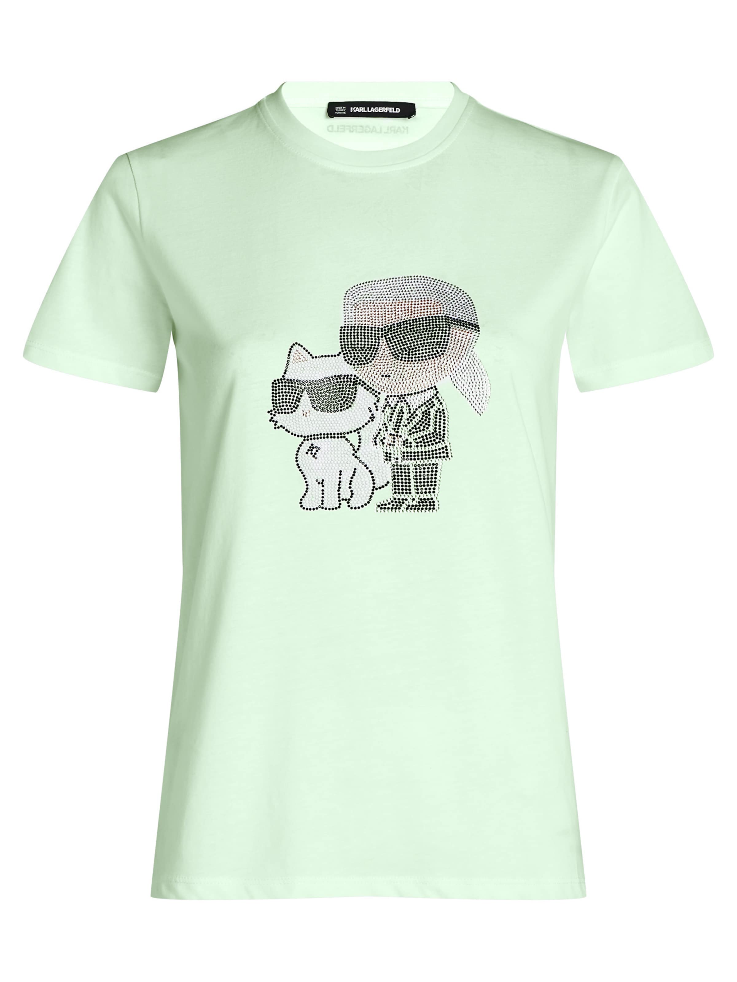 Karl Lagerfeld Тениска в зелено: отпред