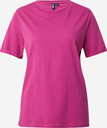 PIECES T-Shirt 'RIA' in Pink: predná strana