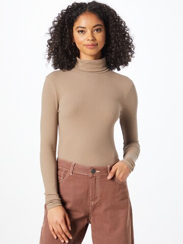 PIECES Shirt 'Kitte' in Brown: front