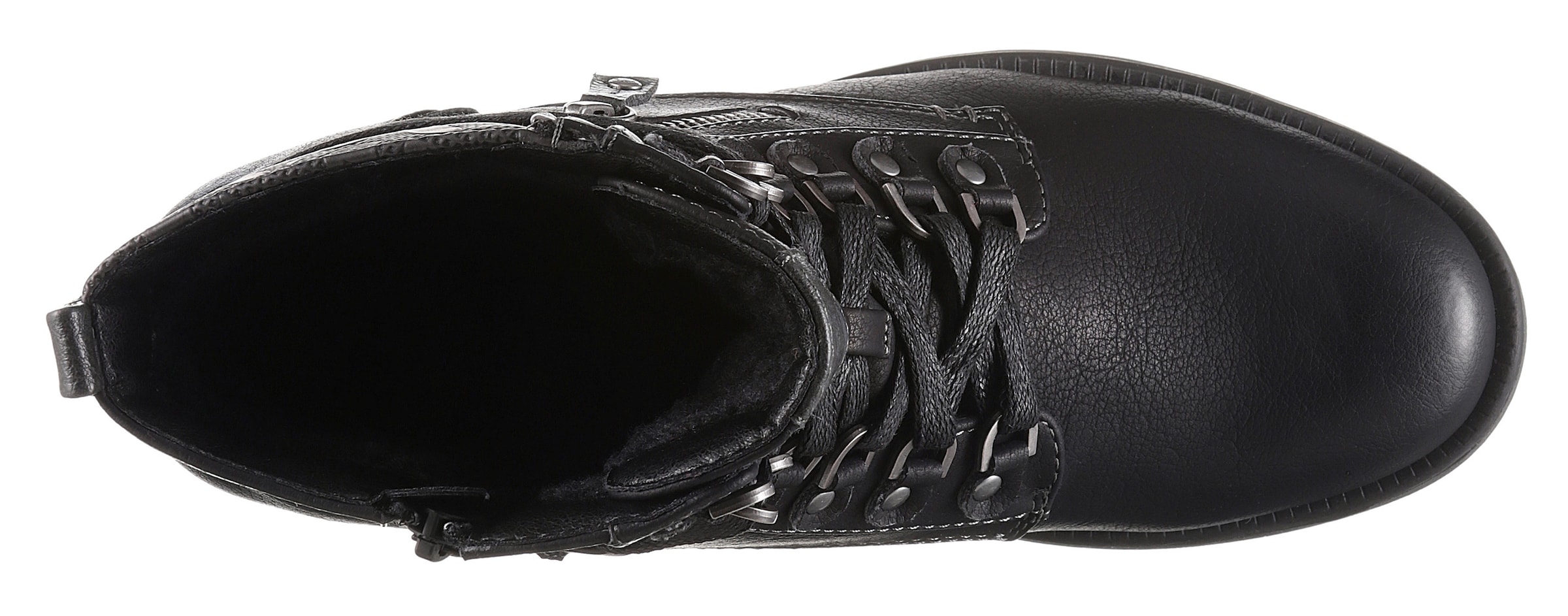 MUSTANG - Botines con cordones en negro