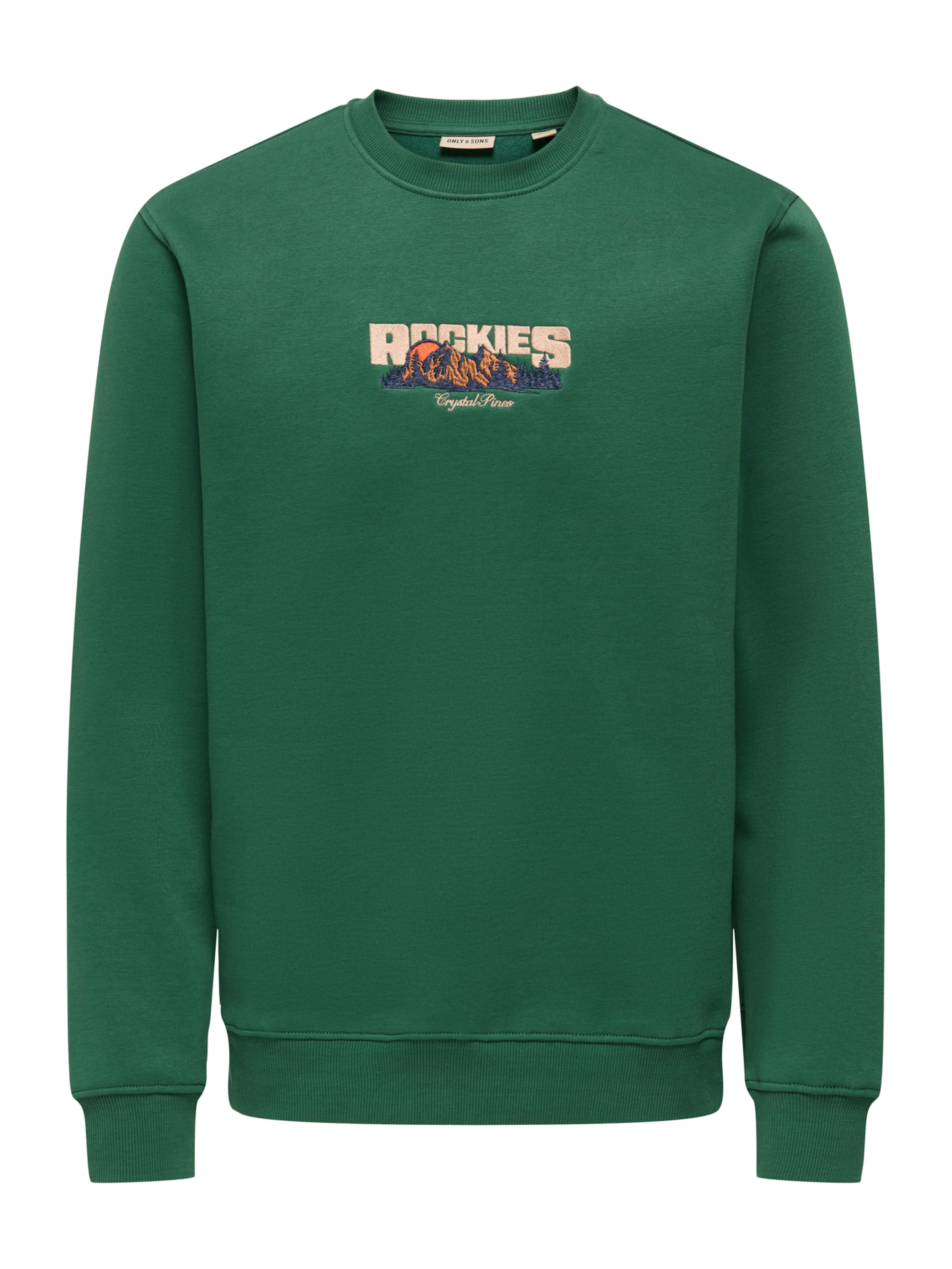 Only & Sons Sweatshirt 'ONSCONNOR' in Green: front