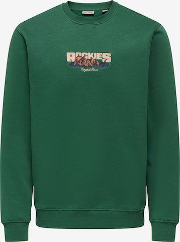 Only & SonsSweater majica 'ONSCONNOR' - zelena boja: prednji dio