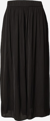 Lindex Wide Leg Housut 'Malin' värissä musta: etupuoli