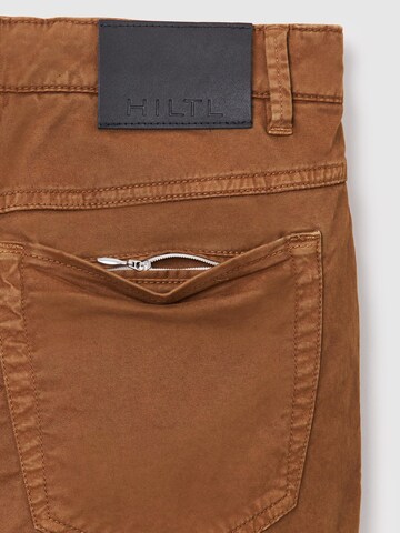 Hiltl Regular Jeans 'Dude - Casual Gabardine'‌ in Braun
