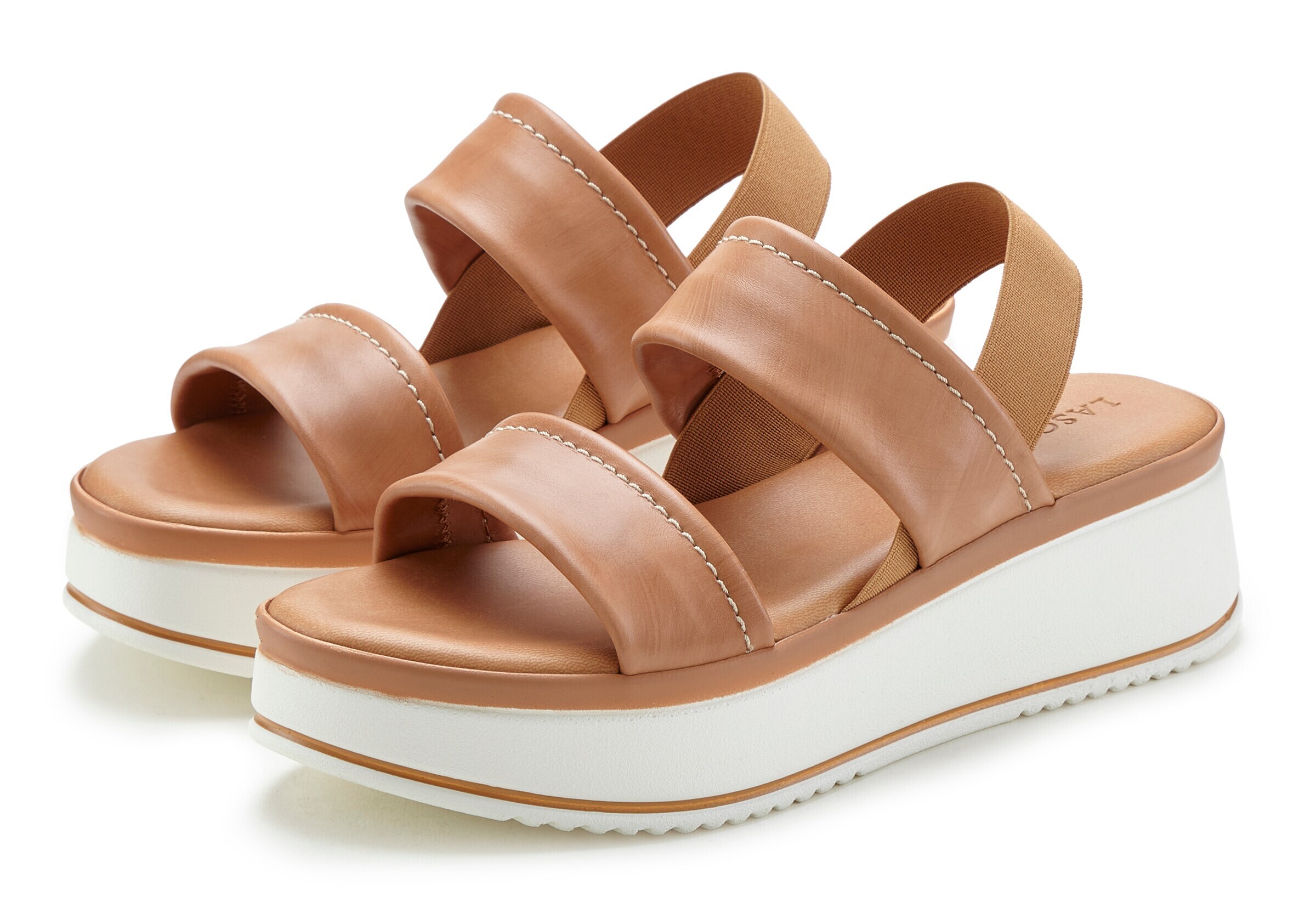 LASCANA Sandals in Beige