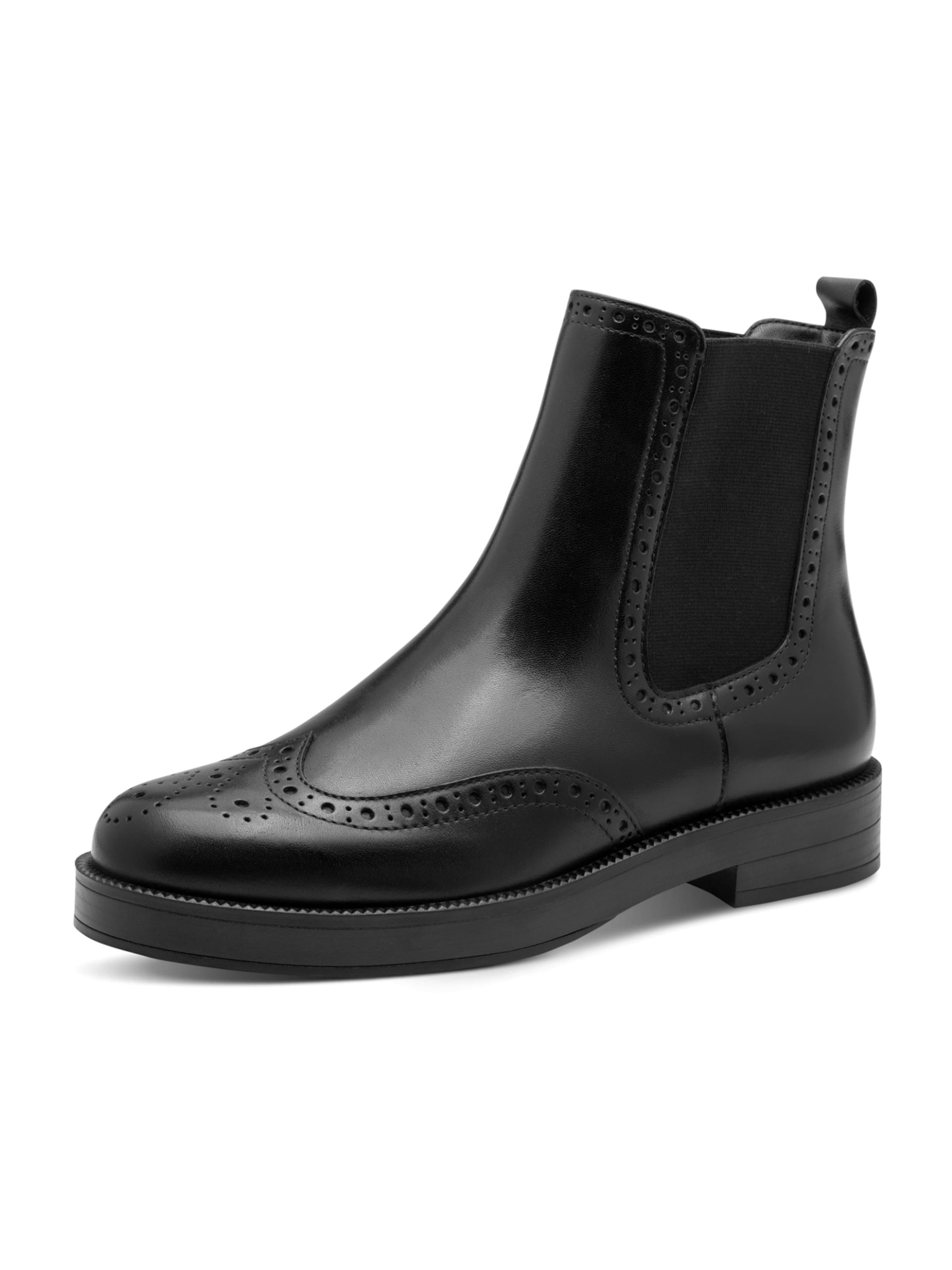 Tamaris Chelsea Boots in Schwarz: Vorderseite