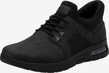 Sneaker bassa di Rieker in nero: frontale