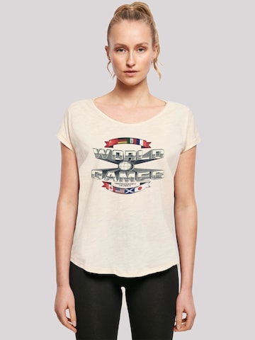 F4NT4STIC Shirt 'Retro Gaming World Games' in Beige: front