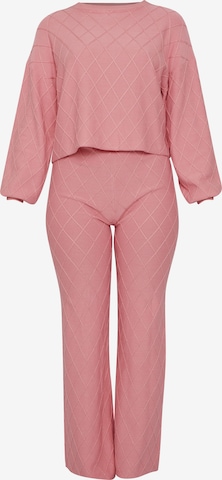 Chi Chi London Loungewear in Pink: front